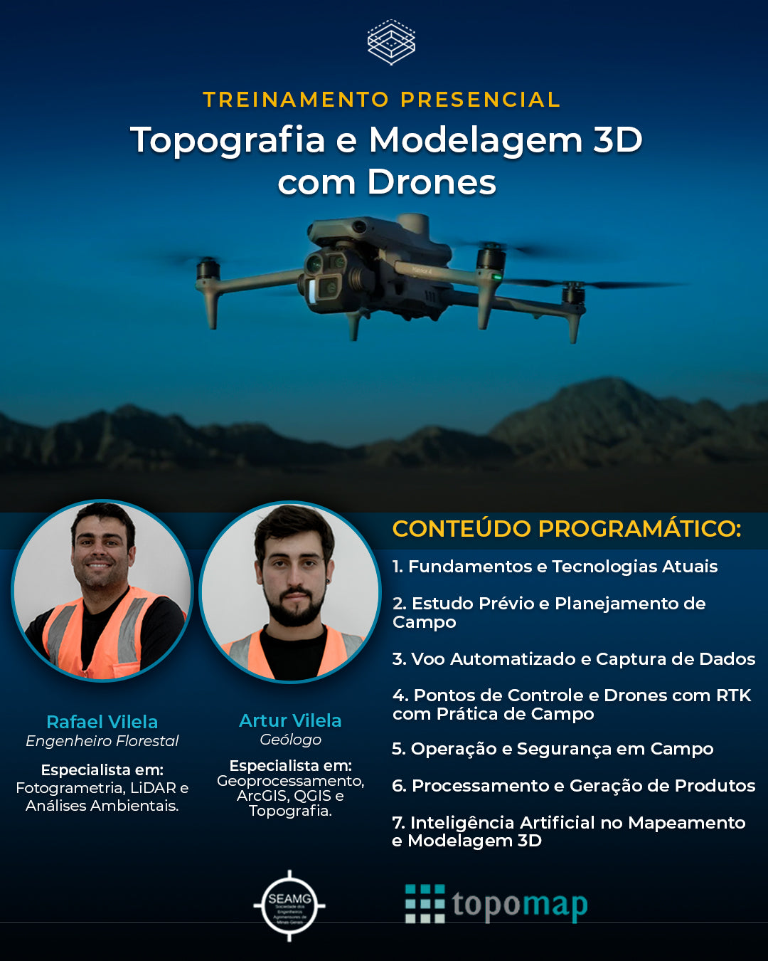 Topografia e Modelagem 3D com Drones - Curso Presencial