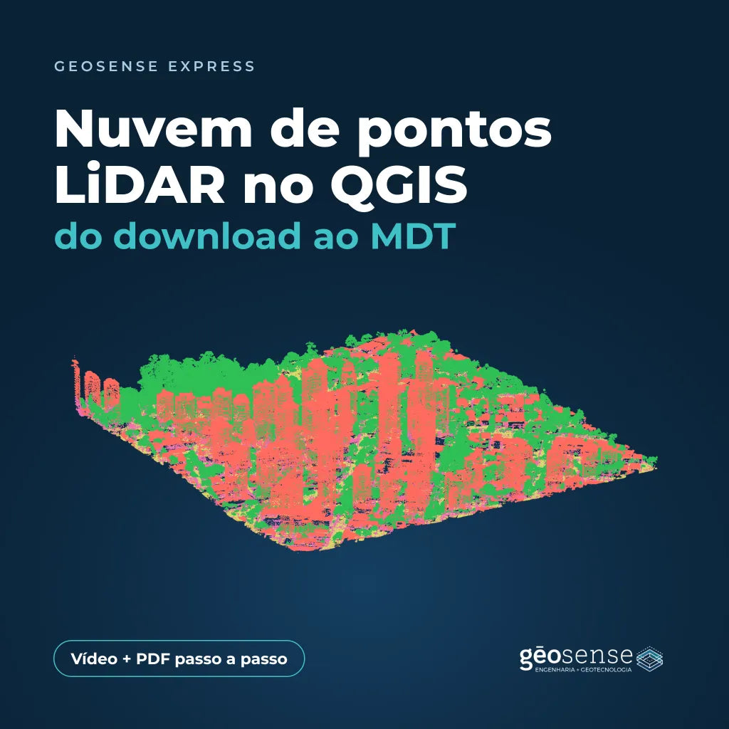 Nuvem de pontos LiDAR no QGIS: do download ao MDT